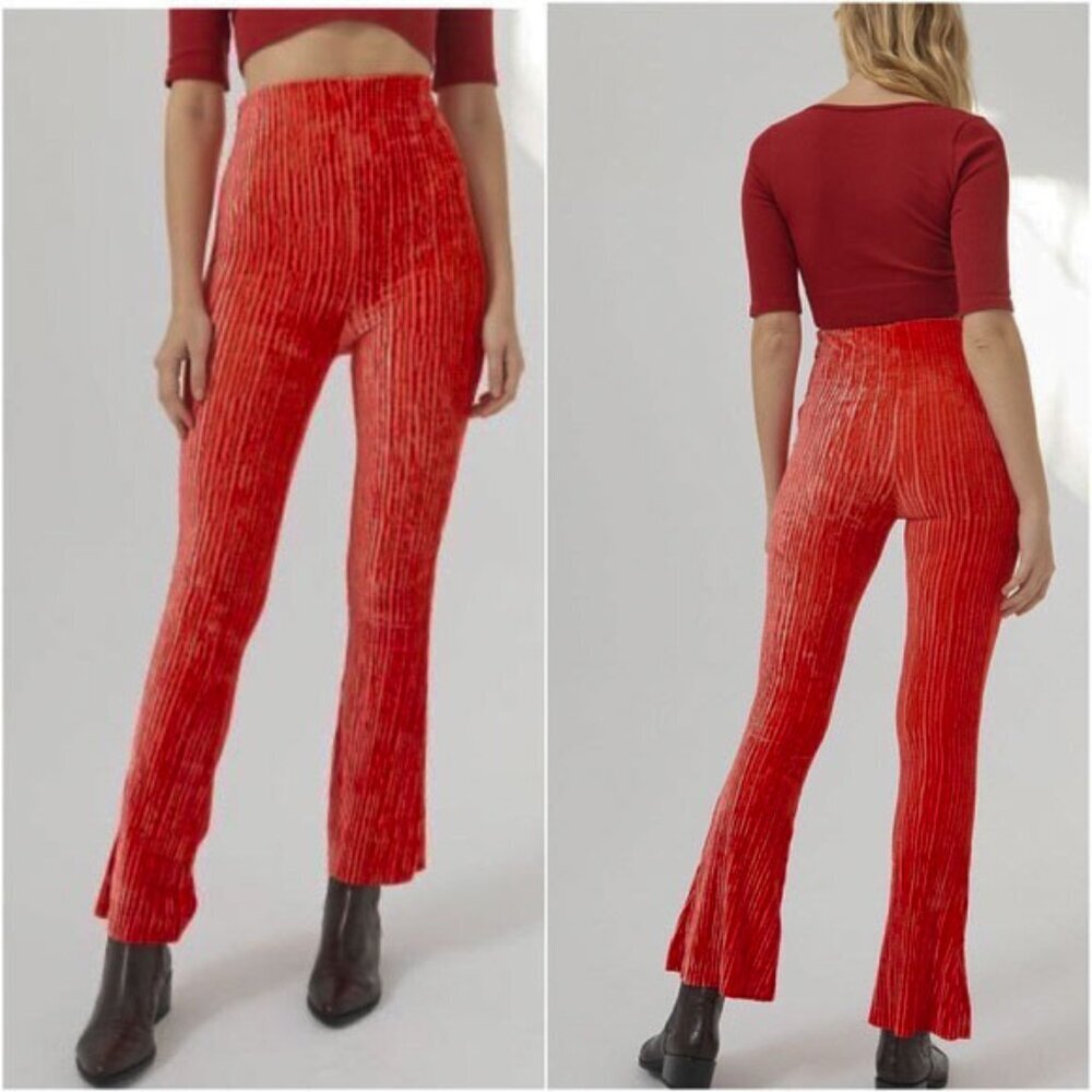 urban outfitters rosie velvet flare pant